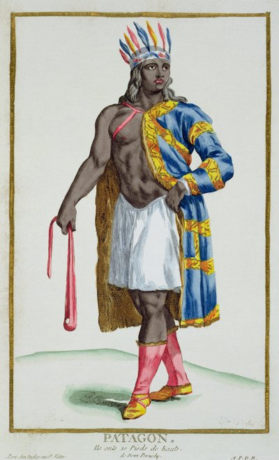 A Patagonian Man, 1780 by Pierre Duflos